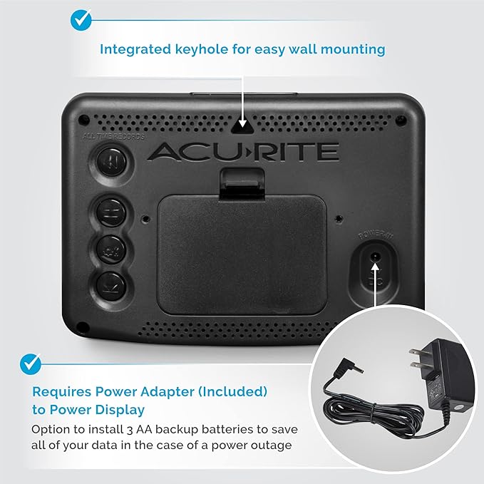 AcuRite Wireless Home Weather Station with Color Display,Indoor Outdoor Thermometer and Temperature Sensor (02077M),(Pack of 10)