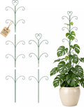2 Pack Monstera Plant Support Trellis, 31” & 46” Adjustable Steel Plant Stakes for Indoor & Outdoor Use, Plant Trellis for Potted Climbing Plants, Tall Pothos Plant Climber Support for Ivy Pothos Hoya