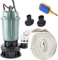 1HP Submersible Sewage Pump,220V-240V 4000GPH Sump Pump Dirty Clean Water Pump with Float Switch,2pc NPT connectors,for Pools,Garden,Pond,Irrigation,Flooded Areas