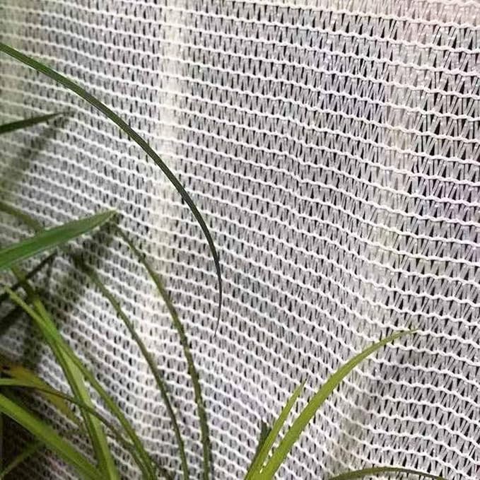 Large Sun Shade Net for Garden 50% UV Protection White Shade Cloth for Greenhouse 3.3'x6.6' 10'x10' 10'x13' 13'x20' 20'x20' Outdoor Sun Shelter for Beach Patio and Backyard(6.6' x10')