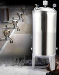 15/20/40/50/60/80 Gallon 304 Stainless Steel Water Tanks Vertical, Water Well/ Sprinkler System Pressure Tank/ Water Pressure for Water Worker Hot Water Heater Garden(135x50cm/53.1x19.6in(250L/66Gal))