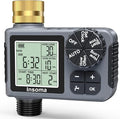 Sprinkler Timer with Brass Inlet, Water Timer for Garden Hose with Auto/Manual/Rain Delay Mode, Easy Setup Hose Timers for Lawn, Garden, Vacation Watering,1 Outlet