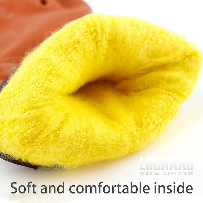 LIICHAAO(1-4 Pairs Insulated&Waterproof,Chemical & Oil Resistant, Freezer Work,Warm Gloves,Non-Slip,Ultra Flexible