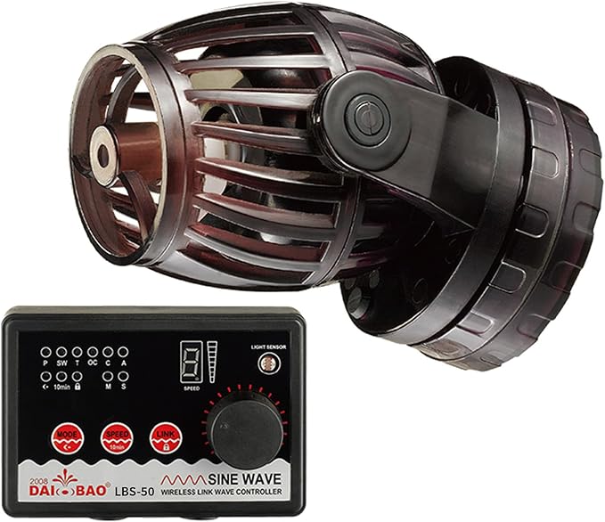 4755 GPH 24V Propeller Wave Maker Pump - ECO Quiet Sine Wave Circulation Pump with Digital Controller for Marine & Coral Reef Aquariums - 4 Pack