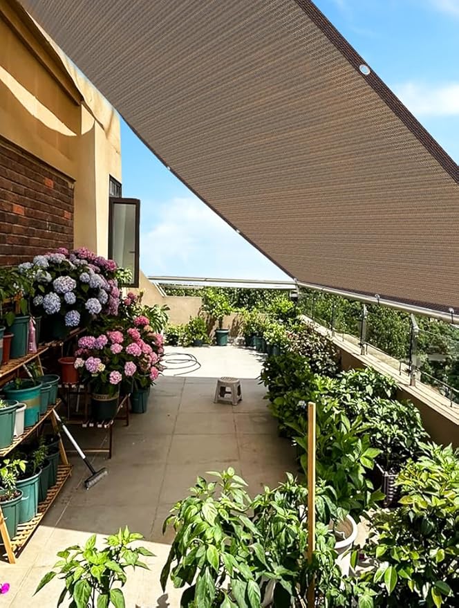 80% Garden Shade Cloth Sun Shade Fabric – UV Resistant Durable Sunblock Netting for Plants, Outdoor Patio, and Greenhouse Coverage