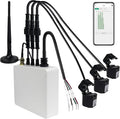 Smart Home Energy Monitor with 3 80A Clamps EdgeAnt, Real-Time Accurate Energy Consumption Tracking and Save Money, Home Energy Automation and Control, Solar Net Metering 2.4 GHz WiFi