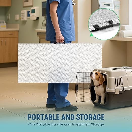Antstone Dog Scale for Large Breed 1100lb X 0.2lb Livestock Scale for Pigs, Cattle with 40.7” X 20.9” Stainless Steel Weighing Platform