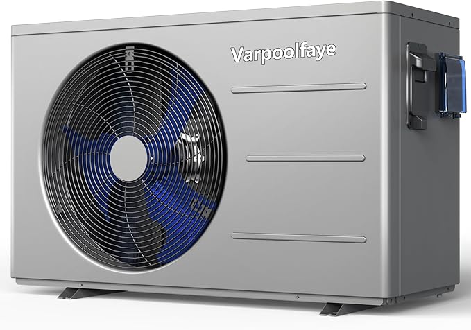 30000 BTU Swimming Pool Heater Pump Pool Heater for Above Ground Pool 120V 8000 Gallon Inground Pool Heater Spa Heating or Cooling WiFi Control Schedule
