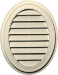 Builders Edge 120042127020 21" x 27" Oval Vent 020, Heritage Cream