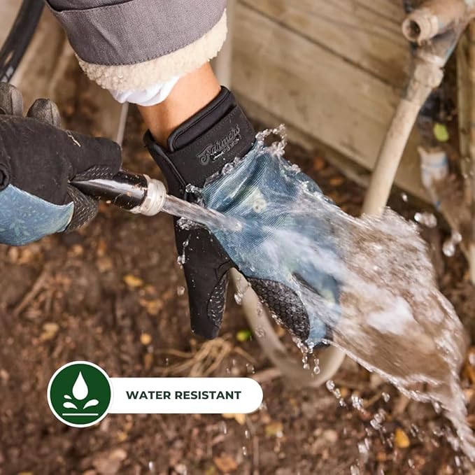 FARMER'S DEFENSE Waterproof Winter Work Gloves, Insulated, Touchscreen-Friendly, for Gardening, Snow Shoveling & Outdoor Work