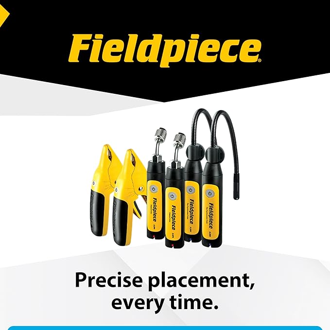 Fieldpiece - Job Link System HVACR Wireless Probe Kit - JL3KH6 - Fast Accurate Temps with Rapid Rail Technology - HVAC Tools with Padded Case