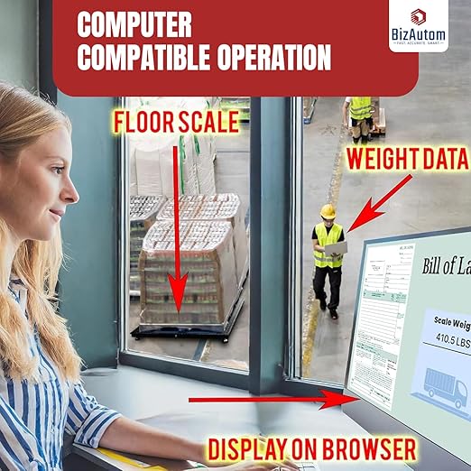 Industrial Floor Scales, 48"x48" 10000lbx1lb Accurate Pallet Scale with Smart Digital Indicator, Heavy-Duty Weighing Scale for Warehouse Shipping and Industrial Use, (4'x4')