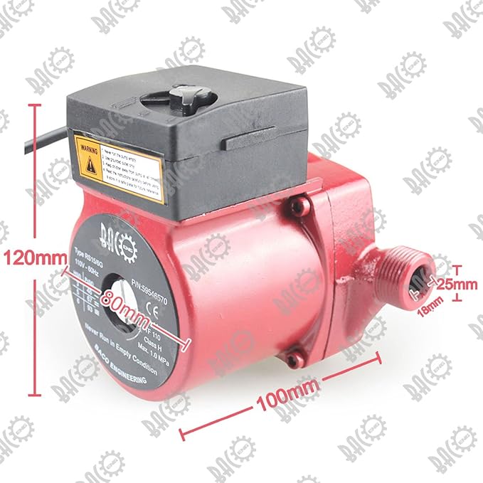BACOENG Hot Water Recirculating Pump, 110V NPT 3/4'' Circulation Pump With US Plug