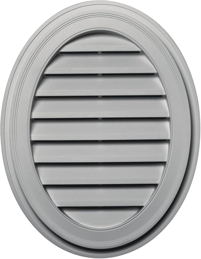 Builders Edge 120042127030 21" x 27" Oval Vent 030, Paintable