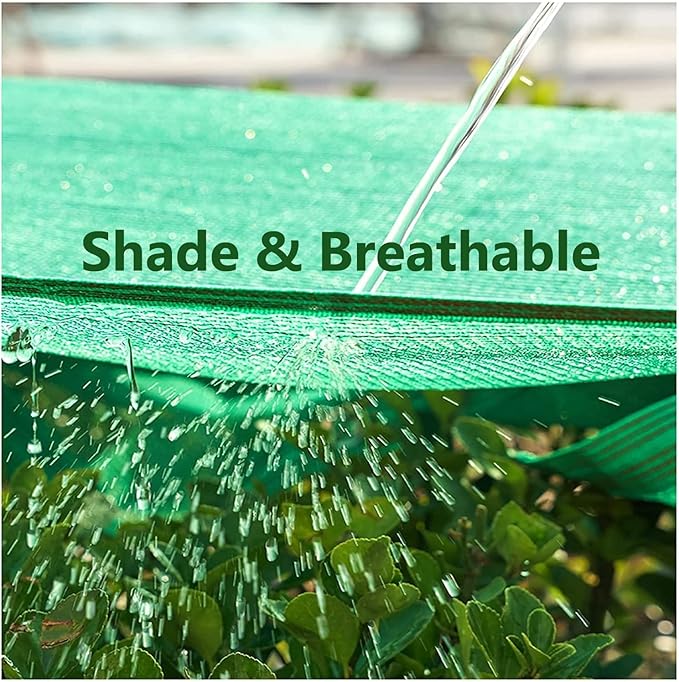 90% Sun Shade Cloth 10x13 FT, Sunblock Shade Net for Patios, Gardens, Backyards, Durable HDPE Fabric with Aluminum Grommets, Easy to Install