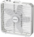 shinic 20” Box Fan with Thermostat for Bedroom, 3-Speed Portable Floor Fan with Carry Handle, Powerful Airflow, 5 Blades, Window Fan and Cooling Fan for Home, Office, Garage, Basement, White