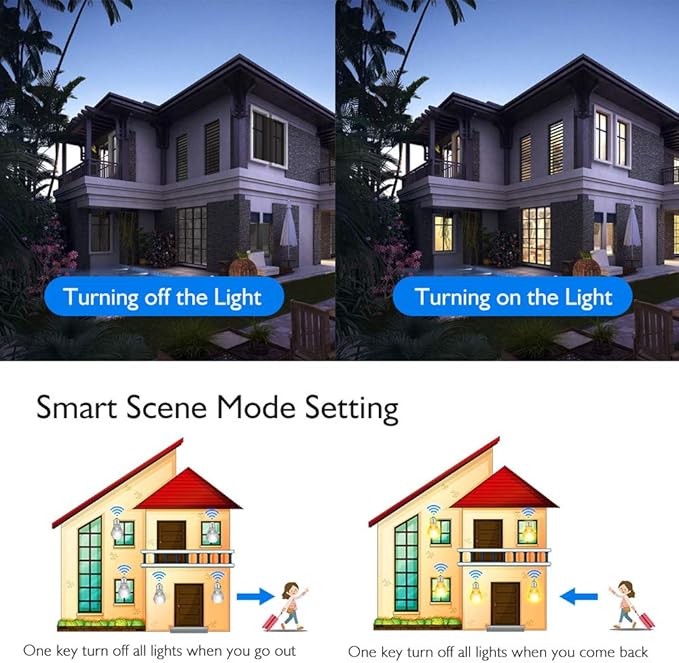 WiFi Switch, eMylo Smart Wireless Relay Module 2.4Ghz Wi-Fi Light Switch Basic Smart Remote Control Module Home Automation Timers Compatible with Alexa Echo Google Home 2 Pack