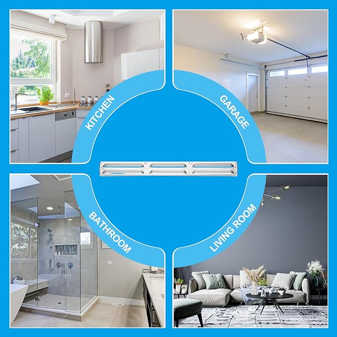 PATIKIL 15x2 Inch Aluminum Vent Cover, Screen Air Grille Ventilation Cover HVAC Louvered Grill for Home Kitchen Fireplace Bathroom Wall Ceiling, Silver