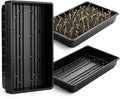 Mr. Pen- Seed Starter Trays, 5 Pack, 17"x10"x2.4", Durable Plastic Growing Trays, Stackable and Reusable Seedling Starter Kits for Indoor, Outdoor, Greenhouse Gardening, Planting, Hydroponic Systems