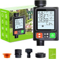Sprinkler Timer for Garden Hose, Upgrade 10 Program Water Timer with Auto Rain Delay, IP54 Waterproof 3.3“ Large LCD Drip Irrigation System Timers for Plant, Yard, Lawns, Outdoor
