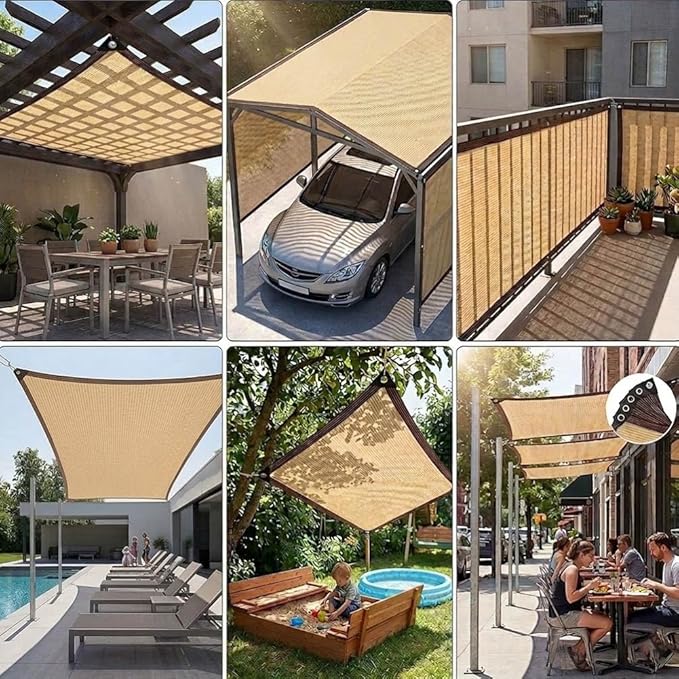 95% Shade Cloth for Garden 3 6.6 30FT Sun Shade Net for Greenhouse, Sunblock Mesh Tarp with Grommets, Sun Shade Canopy for Outdoor, Patio, Plant Shading, Chicken Coop Cover(23x36ft)