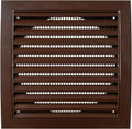 Vent Systems 6'' Inch Brown Vent Cover - Plastic Louvered Dryer Cover for Bathroom, Kitchen, Garage Exhaust Vents - Exhaust/Supply Air Register Grille for Home Improvement - Indoor and Outdoor