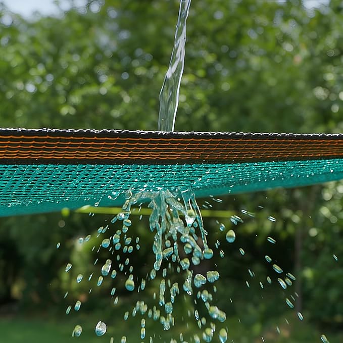 Green Shade Cloth with Grommets,Premium Heavy Duty Shade Net, UV Blocking Mesh Tarp for Greenhouse Outdoor Garden Patio Plants Cover Barns Kennel(14'x20')