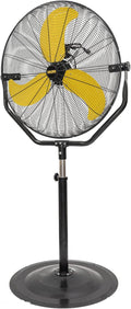 HiCFM 30 inch Tilting Pedestal Fan, 3-Speed 7600 CFM High Velocity Stand Up Fan with 1/3 Powerful Motor for Commercial Industrial Warehouse Gym Garage - UL Safety Listed
