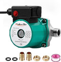 Hot Water Recirculating Pump,93W 3/4" NPT Circulation Pump,Stainless Steel Head for Domestic Water Heater System (RS15-6 Stainless Steel Green)