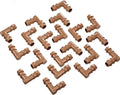 Boao 20 Packs 1/2 Inch Drip Irrigation Fittings Connectors Barbed Connector Plastics Drip Irrigation Barbed Hose Connector 17 mm Diameter(Elbow)