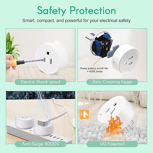 NineLeaf Remote Control Outlets, Wireless Remote Control Outlet, Remote Control Outlet with Timer, 3-Pack with Countdown Timer, 15A/1500W, 500Ft Range,V0 Fireproof & Electric Shock - Proof, White