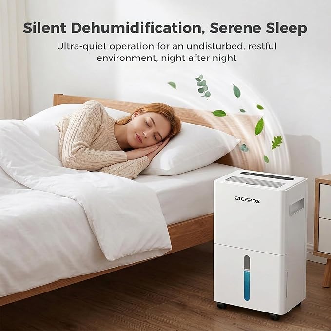 1500 Sq.Ft Dehumidifiers for Home, 21 Pints Dehumidifier for Basement, Bathroom, Bedroom, Large Room, 3 Modes, Auto Defrost, Intelligent Humidity Control, 24H Timer