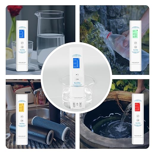 6 in 1 Digital Water Tester for Drinking Water, Portable Water Quality Tester for TOC, COD, EC, UV275, Temp, TDS Meter Digital Water Tester for Well, Tap, Outdoor Water
