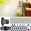Thiswing 360° Adjustable Drip Irrigation System - 100 FT Garden Watering System with 32 Nozzles & Water Timer, Raised Bed Sprinkler System, Garden Mister for Yard, Lawn, Plants, 5/16" Tubing