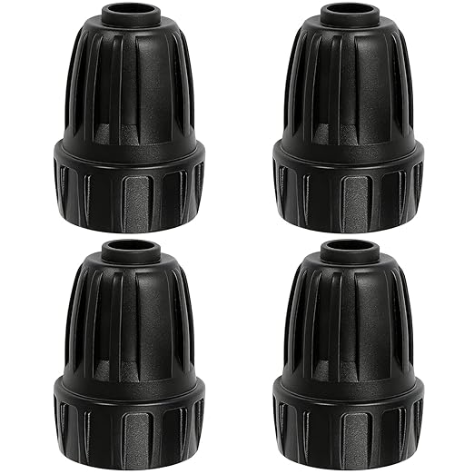 4 Pack 3/4" Garden Hose To 1/2" Irrigation Tubing Adapter, 1/2 Inch Drip Irrigation Tubing To Faucet Garden Hose Adapter 3/4 Inch FHT To 1/2 Inch Supply Line Adapter Fittings