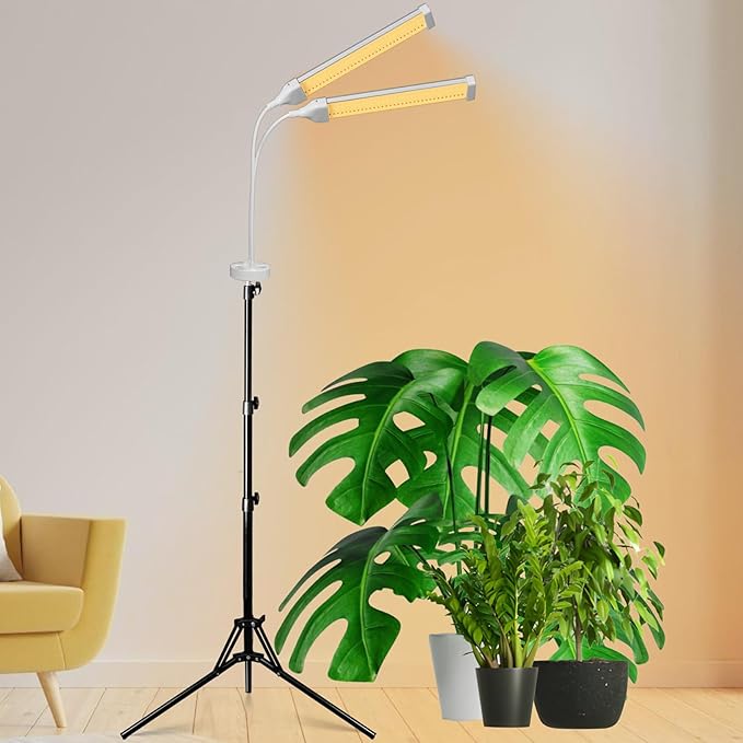 LED Grow Lights for Indoor Plants Full Spectrum, LED Plant Light with Stand (180 LEDs Stand)
