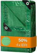 BeGrit Shade Cloth for Garden 50% 6x10ft with Grommets Sunblock Sun Mesh UV Resistant Net for Plants,Greenhouse,Patio,Chicken Coop(Green)