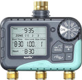 RAINPOINT 3 Zone Water Timer with Brass Inlet & Outlet, 3 Custom Watering Plans Sprinkler Timer, Featuring IP65 Waterproof,Rain Delay, Manual & Automatic Watering with Large LCD for Yard, 2026 Ver.