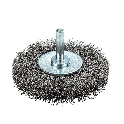 Forney 72254 Wire Wheel Brush, Coarse Crimped with 1/4" Round Shank, 3" (Pack of 6)