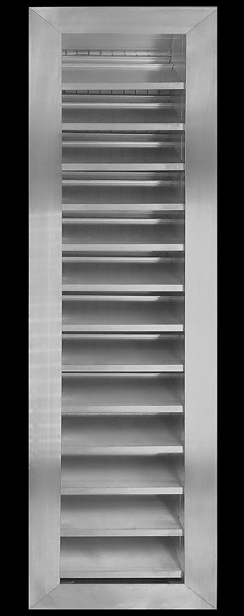HVAC Premium 6"W x 28"H Aluminum Exterior Gable Louver Vent For Walls & Crawlspace - Weather-Resistant Air Grille With Screen Mesh - [Outer Dimensions 7.75"W x 29.75"H]
