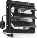 VEVOR 14'' Exhaust Fan, Wall Mounted Attic Fan with Variable Speed controller, 1400 CFM, Automatic Shutter, Ventilation and Cooling, Black