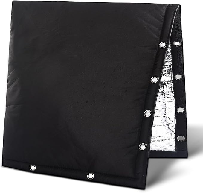Outdoor Backflow Preventer Cover- 30''W x 24''H, Winter Freeze & Weatherproof Protection for Irrigation Pipes & Sprinkler Valves- Black