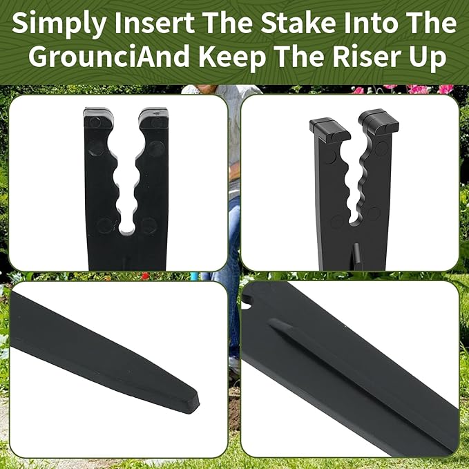 120 Pack Drip Irrigation Support Stakes, 5.68 Inch Plastic Stakes for 1/4″ Drip Tubing, Universal Hose Holders for Lawn, Vegetable Garden,Gardening,Greenhouse,Indoor/Outdoor Use