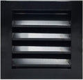 HVAC Premium 10"W x 10"H Aluminum Exterior Gable Louver Vent for Walls & Crawlspace - Weather-Resistant Air Grille with Screen Mesh - Black [Outer Dimensions 11.75"W x 11.75"H]