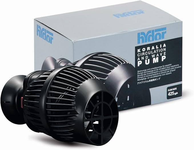 Hydor Koralia Nano Aquarium Circulation Pump, Includes Built-In Cable Protector, 425 GPH, Measures 2.4-Inches & is Ideal for Fresh or Salt Water Use