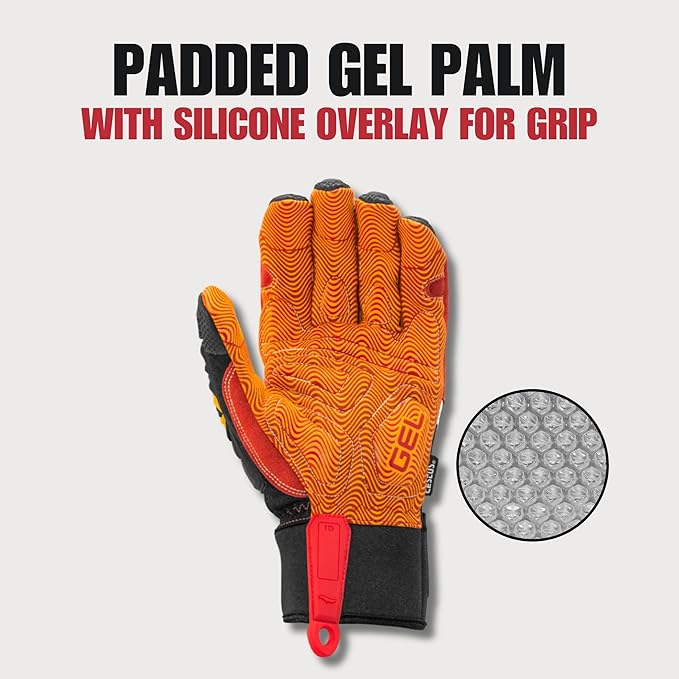 Cestus 8032, Impact Gloves, Gel Padded Palm with Grip