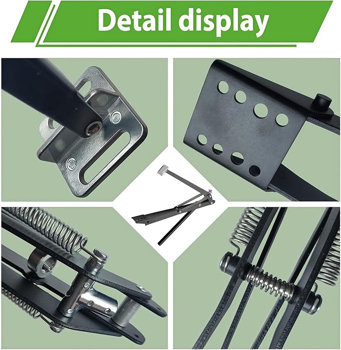 Greenhouse Window Opener Solar Heat Sensitive Dual Spring Powered Roof Vent Kit Automatic Greenhouse Accessories Tool Load Capacity of 15 lbs (Black Double Spring1PCS)