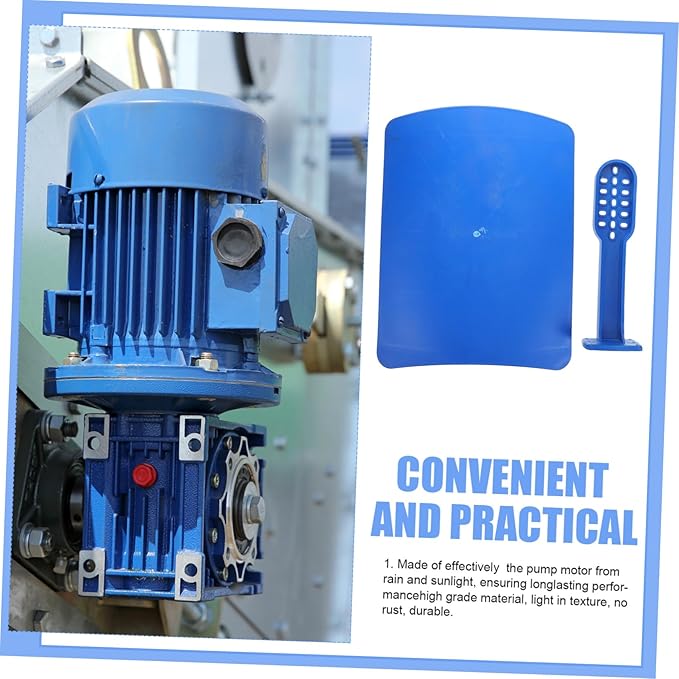 Toyvian Weatherproof Water Pump Motor Cover Heavy Duty Outdoor Protective Shield for Rain and Sun Cover for Pool Pump Motor