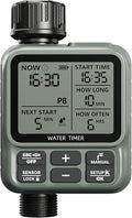 Egardenkart, Sprinkler Timer Outdoor - Water Timer for Garden Hose with Automatic, Manual and Rain Delay Mode | Large Display Water Hosetimer | Automatic Watering System for Garden, Lawns, Backyards