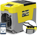 AlorAir 180 PPD LGR Commercial Dehumidifier with Pump, Heavy Duty Industrial Dehumidifiers Water Damage Restoration for Homes, Basements, Garages, Gym and Job Sites, Winter Storm (Yellow)